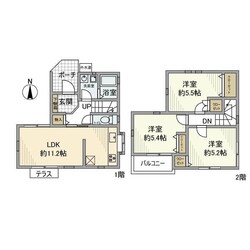 日進町戸建の物件間取画像